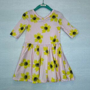 Dotdotsmile Dress Size 2T Pink with Yellow Flowers New with Tags